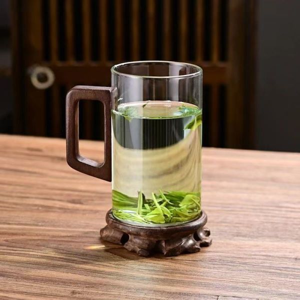 Classic Home Use Hot Water Tea Cup Eco friendly Transparent Reusable Dishwasher Safe