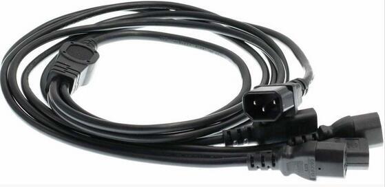 Power Cord Cable IEC 320 C14 Male to 4XC13