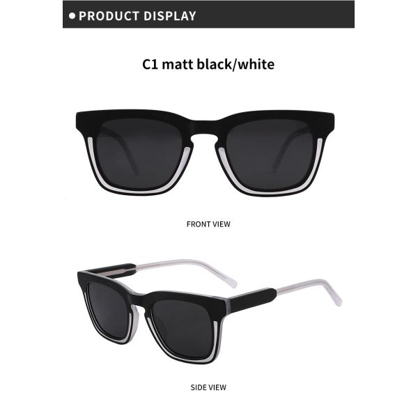 На открытом воздухе поляризовыванный логотип квадрата ацетата солнечных очков авиатора ориентированный на заказчика