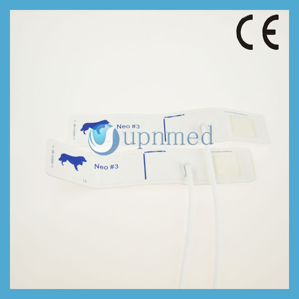 Disposable neonate 3 single tube blood pressure cuff