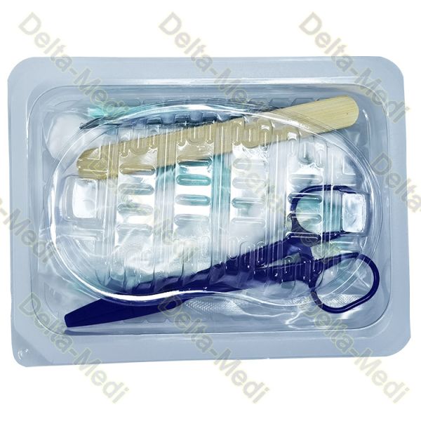 Oral Care Kit Disposable Surgical Kits With Bib Gloves Cotton Ball Tongue Depressor