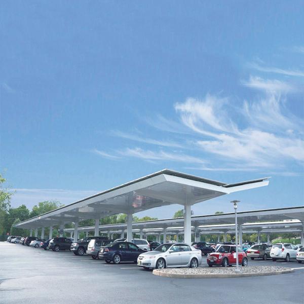 Système solaire de support de structure de la grille BIPV de parking de support de parenthèse solaire solaire Marche/Arrêt de système
