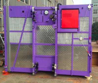 Purple Color Construction Hoist Elevator