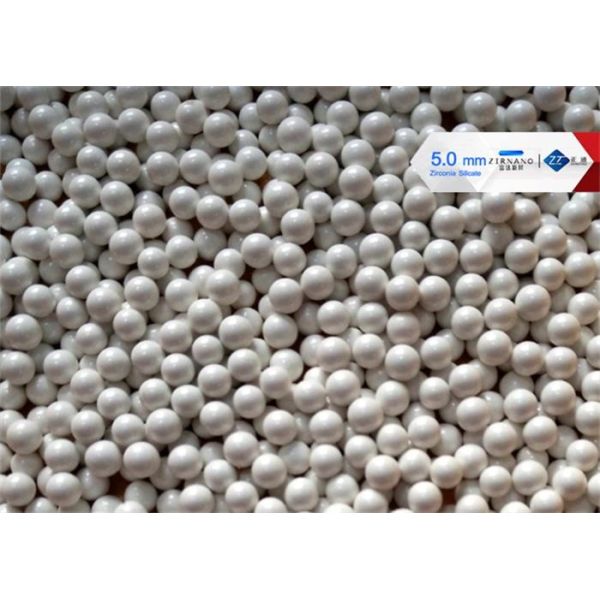 High Hardness Grinding Media Balls , 4 - 10 Mm Zirconia Grinding Beads 