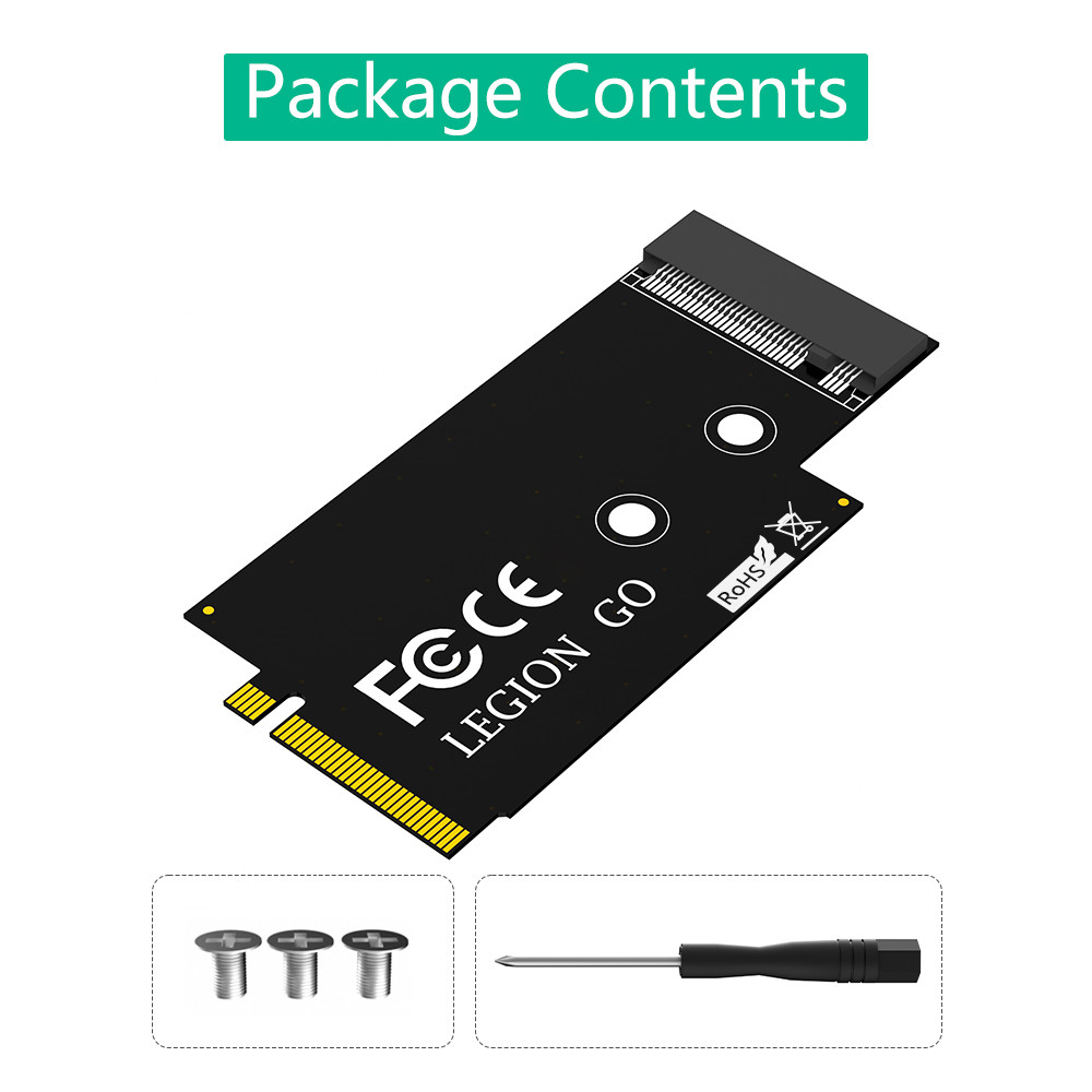 NGFF M.2 Key-M PCI-E 4.0 M2 NVME SSD конвертер адаптерная карта для Lenovo Legion Go ручной конверсии