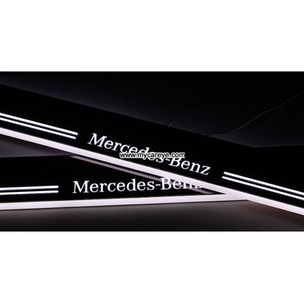 Mercedes-Benz E-Class E350 E400L car Moving LED lights sill door pedal