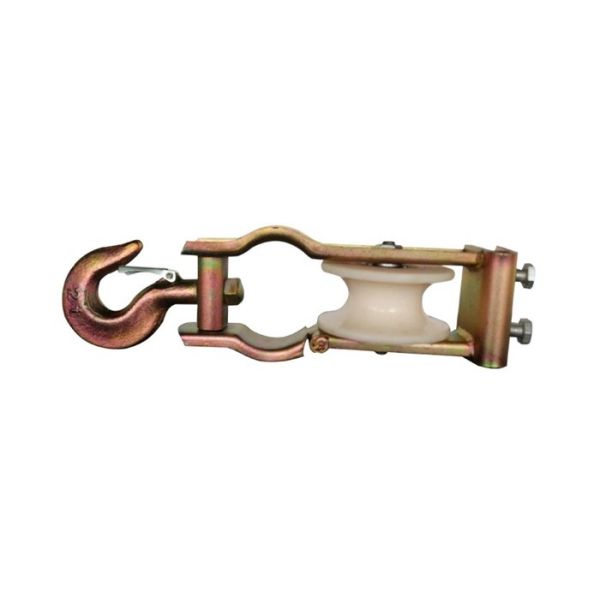 Universal Wire Stringing Block Pulley , Crossarm Mounted And Hooked Style