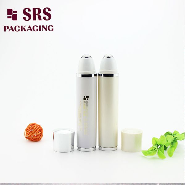 Luxury Eye Cream Roller Ball Bottle Pearl White Color 30ml
