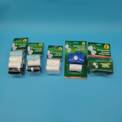 Sacos de lixo para animais de estimação Função limpa Sacos de lixo para cães compostáveis para sacos biodegradáveis para cães