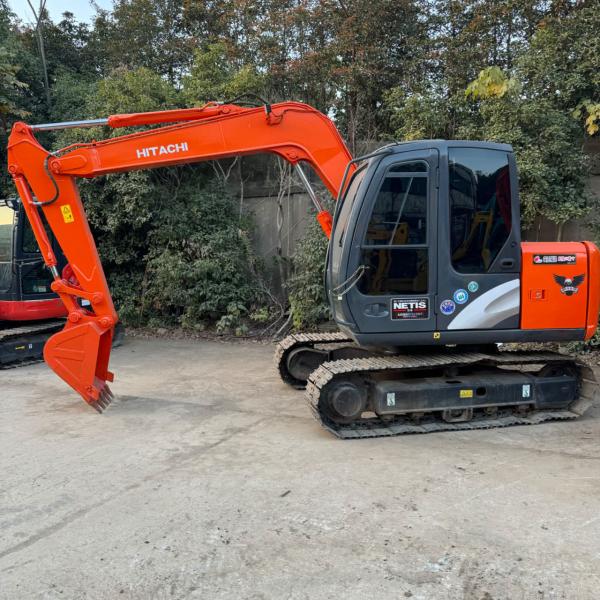 Excavadora HITACHI ZX70 ZX70-3 ZX70-5 ZX65U de 7 toneladas usadas, com curto tempo de trabalho e boa qualidade para a construção