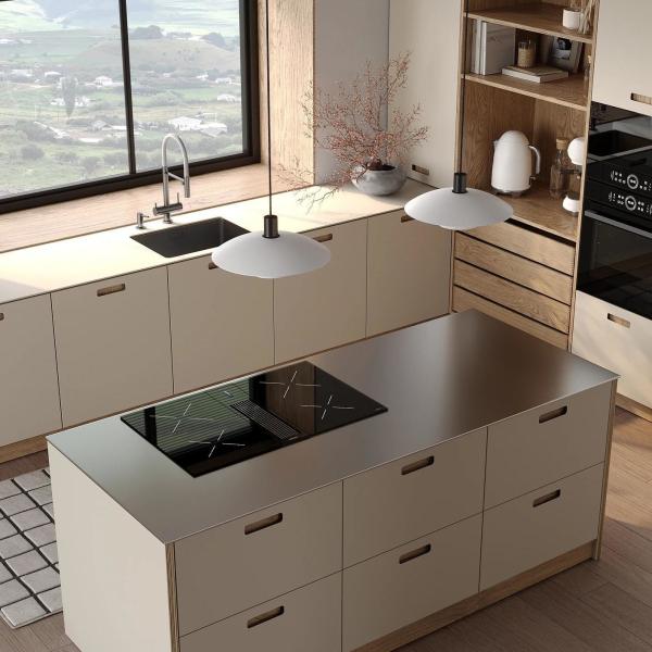 Factory Luxury Price Automatic Villa Complete Melamine Kitchen Cupboards Set Modern Flat Panel Cabinets Custom Kitchen Cabinets