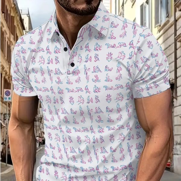 Men's High Quality POLO Shirt Slim Fit Casual Top With Button Casual Summer Fashion Custom Logo T-Shirt Solid Print