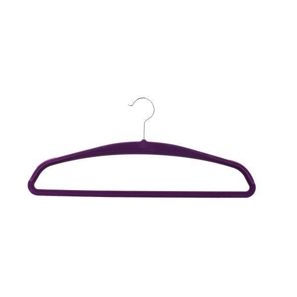 CA65 Slimline Huggable Thin Felt  Slim Velvet Hangers black color