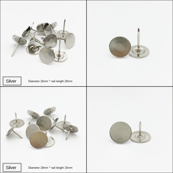 Sofa Industry Nail Furniture Decorative Nails Silver Flat Head Upholstery Pins Decorative Pushpin Furniture Sofa Pins