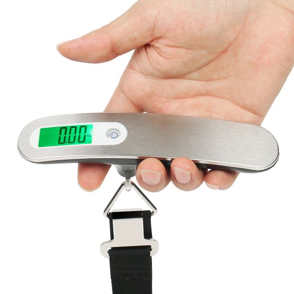 CE ROHS Certified Portable Electronic Luggage Scale with LCD Digital Display ABS Stainless Steel Material 50kg Capacity