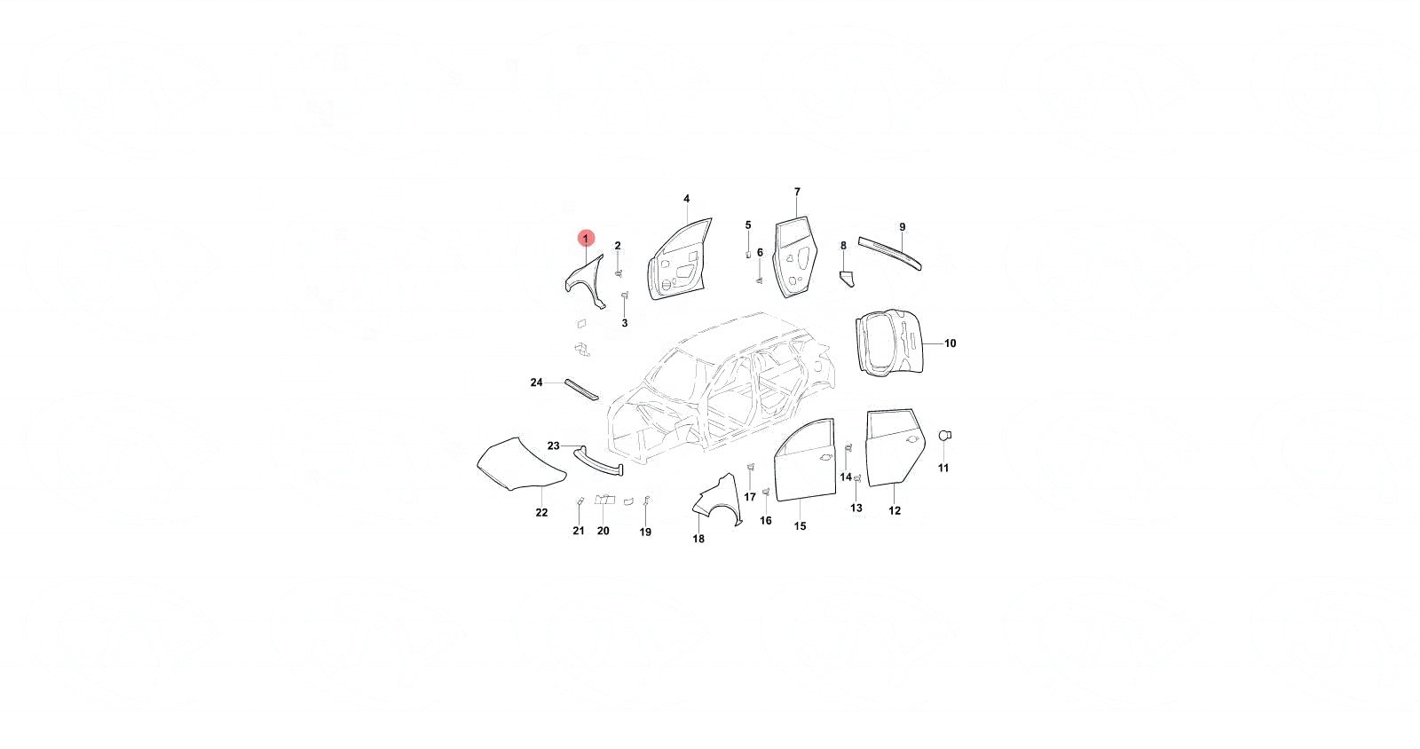 Aftermarket Engine Cover for Changan CS35 2012-2016 Year ISO9001/TS16949 Certified