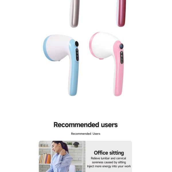 Mascador eléctrico de mano Arma de masaje de grasa Máquina de vibración de acondicionamiento físico Instrumento de adelgazamiento corporal