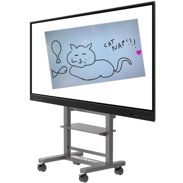 350cd/M2 tela plano interativo Whiteboard 75 polegadas para a educação de ensino com atalhos