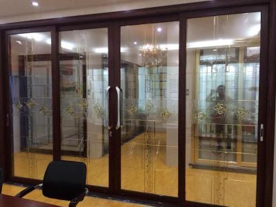 decorative glass panels in French door/wooden door