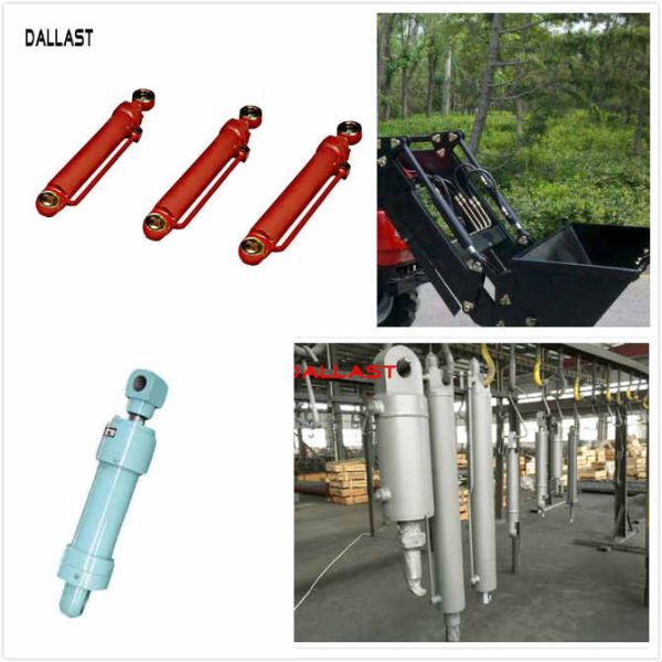 Pistón Chrome de actuación doble Rod de los cilindros hidráulicos de la granja de RoHS para la retroexcavadora del tractor