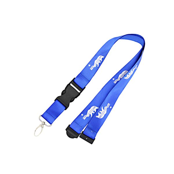 Light Weight Custom Cotton Lanyards Screen Printing Logos Premium Raw Polyesters