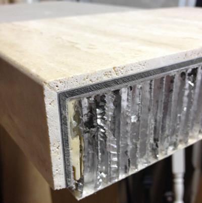 Villa Building Facades Fireproof Anti-Static Honeycomb Panel with Aluminium Composite Marble in Contemporary Design Style