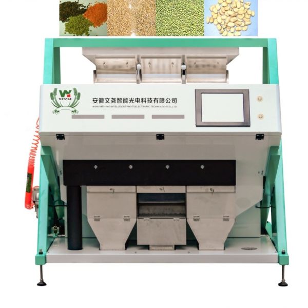 Wenyao High Capacity 192 Channels Optical Pulse Color Sorter Lupins Field Peas Fabaceous Bean Sorting Machine for Legumes
