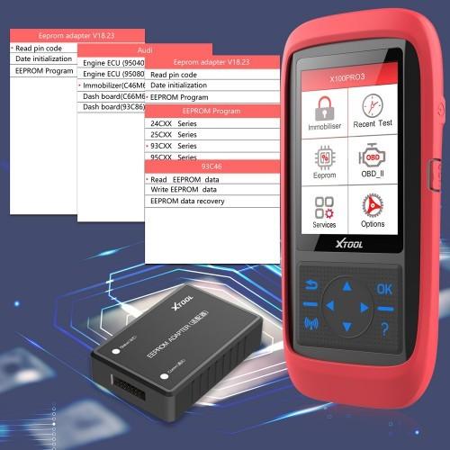 XTOOL X100 Pro3 Programador de llaves automáticas profesionales Añadir EPB, ABS, TPS Reiniciar funciones Actualización gratuita Vida útil