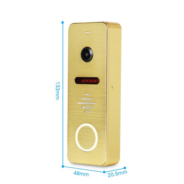 White/black optional 10 inch touch button video door bell high quality metal video door phone parts