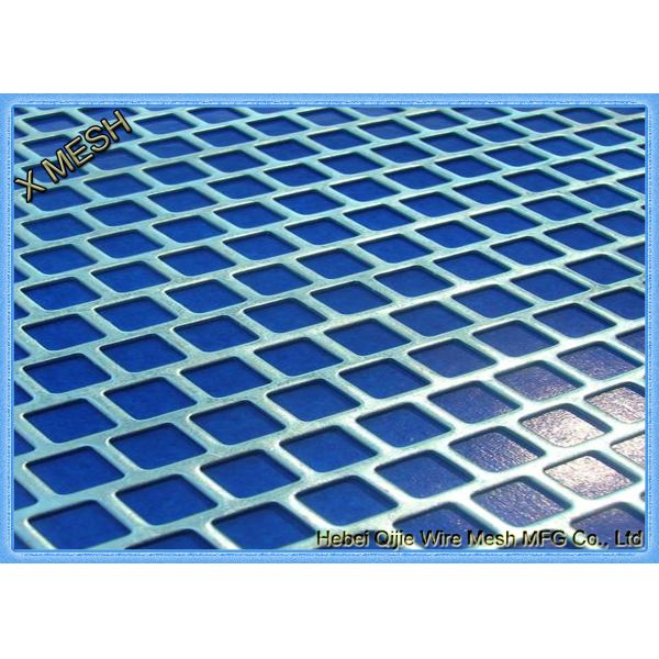 Round Hole Perforated Metal Mesh , PVC Coated Perforated Aluminum Sheet Metal