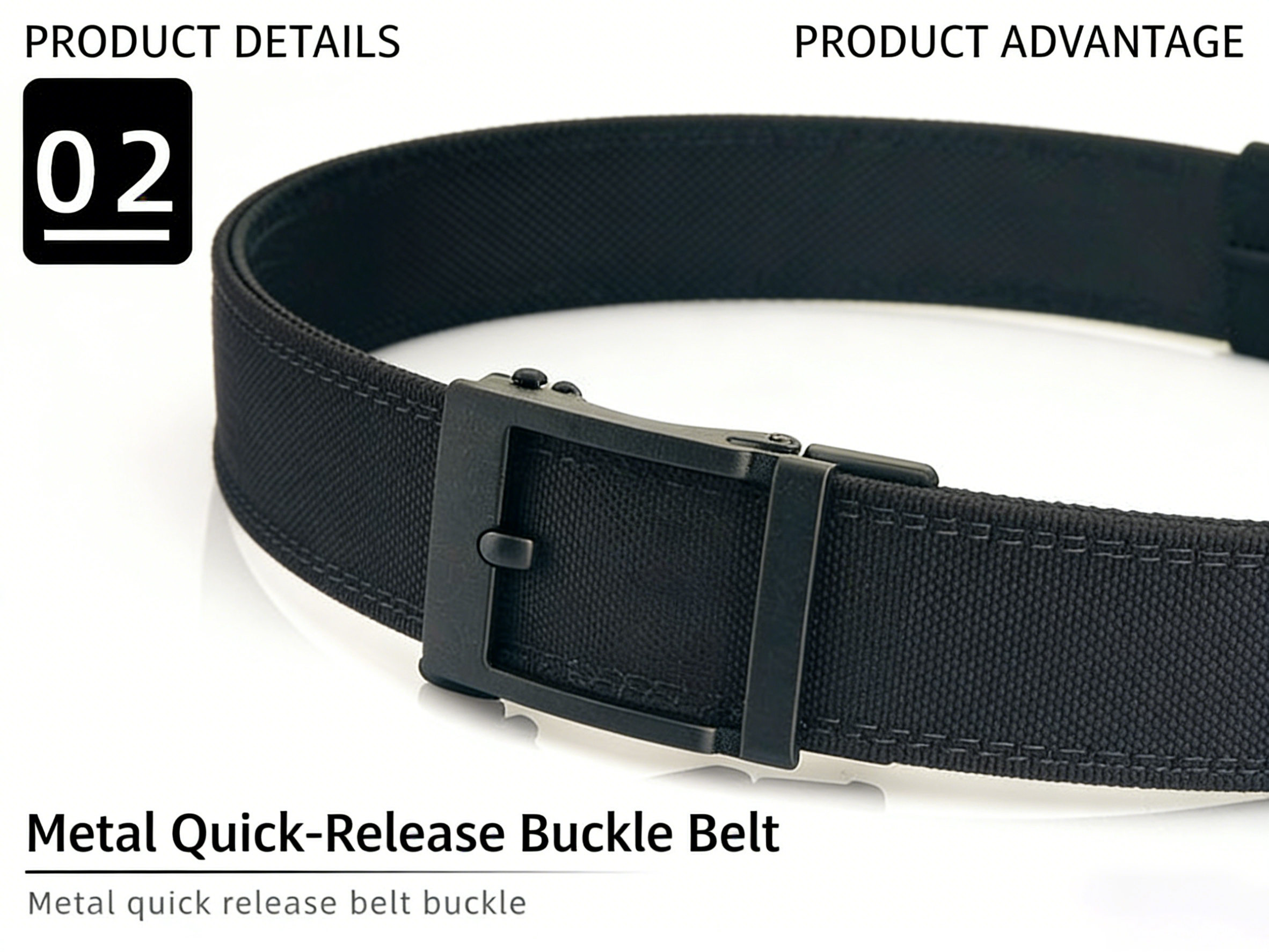 DANSKY Belt Ratchet Golf Canvas Tactical Belt for Men Adjustable Webbing with Ratcheting Buckle