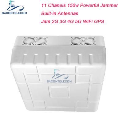 WiFi GPS 5G Signal Jammer Blocker 50m 11 Channels PVC 150w