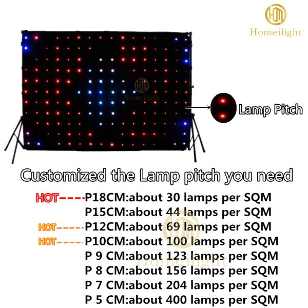 P10cm 4*6m LED Video Curtain , Fireproof LED Stage Backdrop For Event Decoration