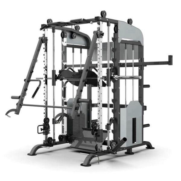 Home Workout Training Equipment Power Cage Squat Rack with Multifunction Smith Machine