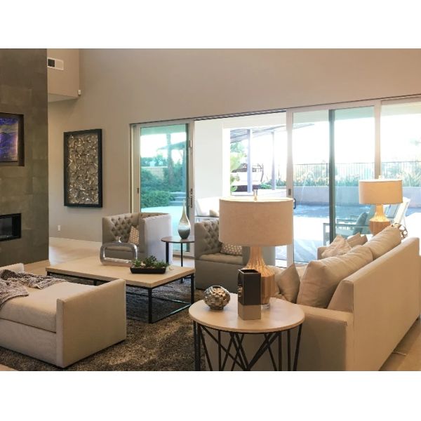 Telescoping Mirror Closet Aluminium Sliding Glass Doors