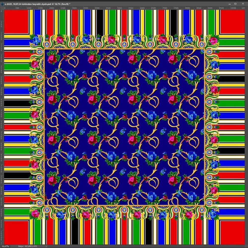 Premium 100% Wool Printed Scarf Fabric – Middle East Collection