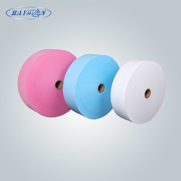 не токсическая ткань 100% PP Nonwoven для первого слоя или третьего слоя