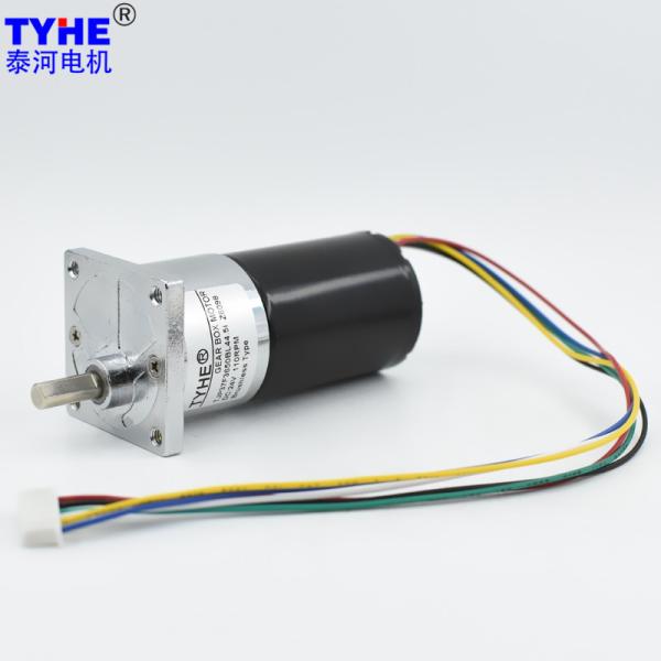 0.5mn 0.6nm Brushless DC Gear Motor 37mm Low Noise 20W 500 Rpm