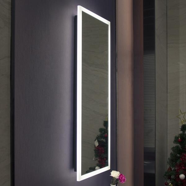 Salle de coiffure/salle de bains/salle de couchage Rétroviseur LED avec miroir en argent sans cuivre de 5 mm