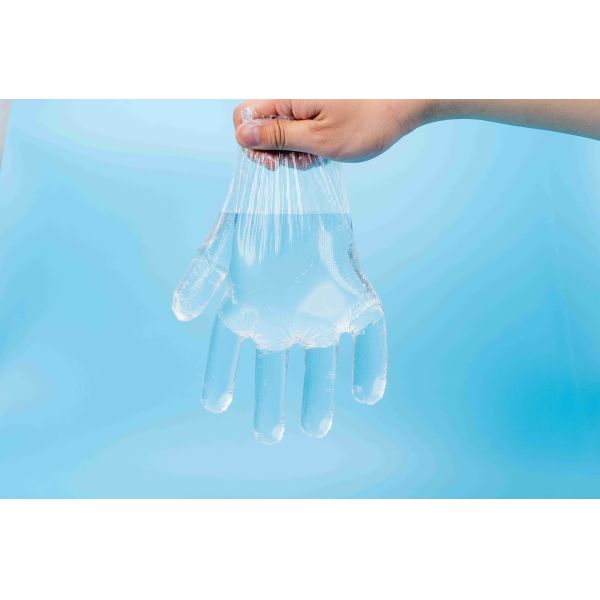 Нетоксичные одноразовые прозрачные перчатки из LDPE / HDPE без запаха для приготовления пищи
