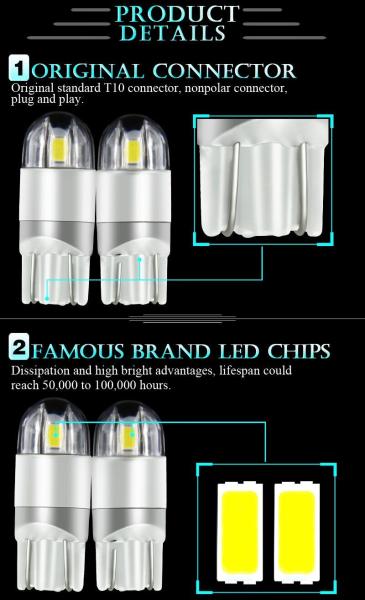 Super Bright LED Headlight Kits For Cars 6000K Color Temp T10 Model Number