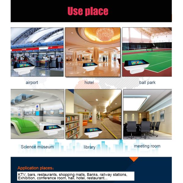 Multi quadro de alumínio compatível do suporte 4GB RAM da tabela do tela táctil para o restaurante