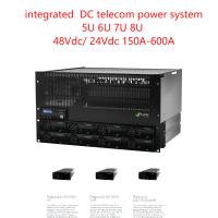 le système d'alimentation de télécom de 48vdc 24vdc a intégré le système 150A-600A de C.C