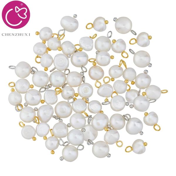 Stainless Steel Charm Pearls Pendant Pearl Charm Bracelet Necklace Earrings Jewelry Accessories