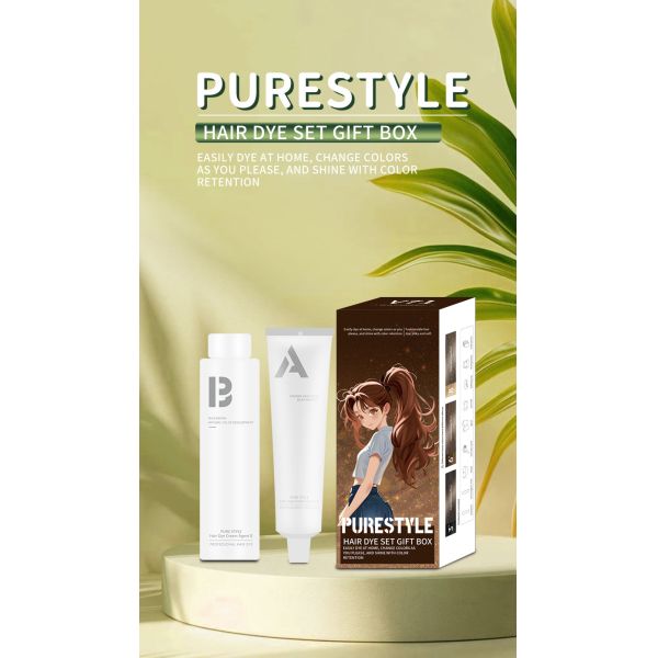 Coloration Permanente Cheveux à Domicile Sans Ammoniaque Formule à Base de Plantes pour Hommes et Femmes