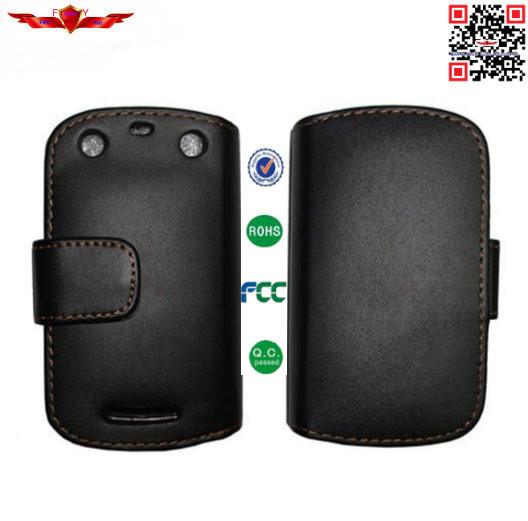 100% Qualify PU Flip Wallet Leather Cover Cases For Blackberry 9360