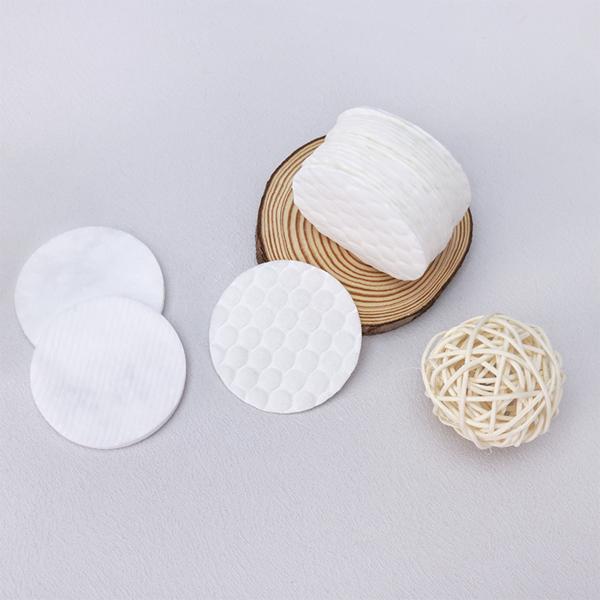 100% de coton biodégradable Ronds non tissés Démaquillant coton
