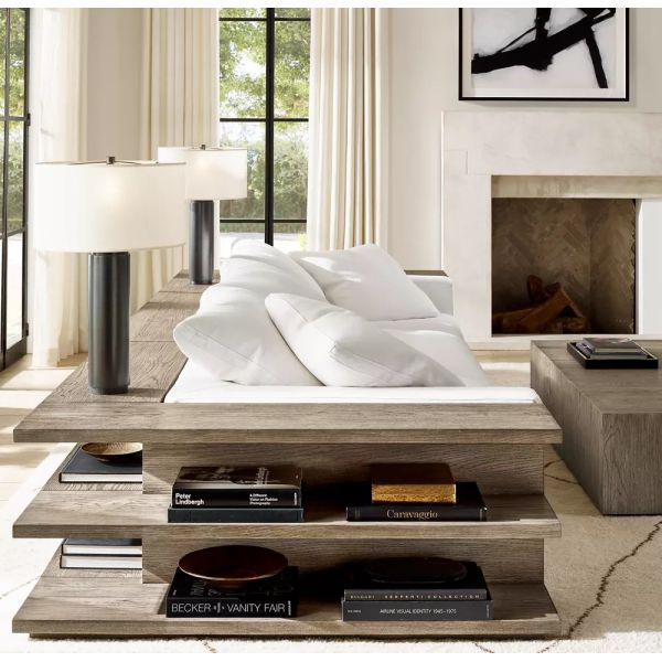 Modern Sintered Stone Top Coffee Table Furniture 450mm For Living Room