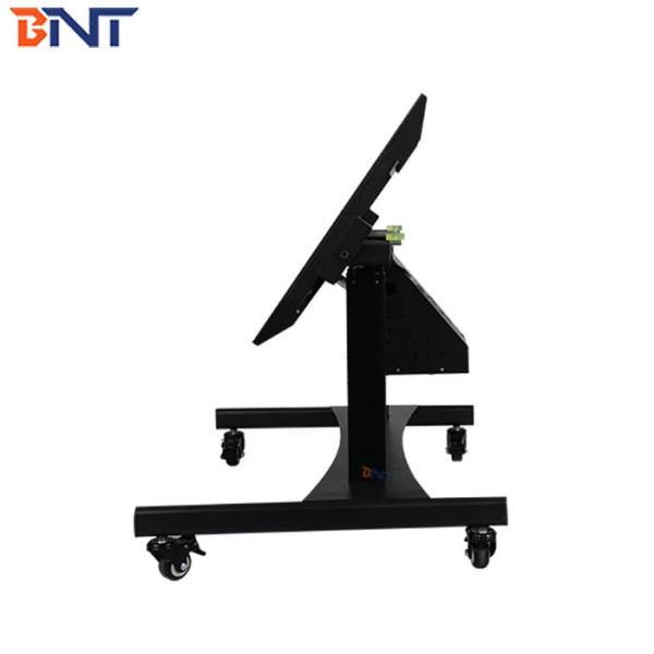 Durable Mobile TV Stand , Electric Turning Rolling Flat Screen TV Cart