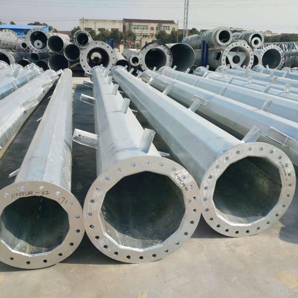 18m-36m Monopole Telecommunications Tower Galvaniesd Tubular Pole